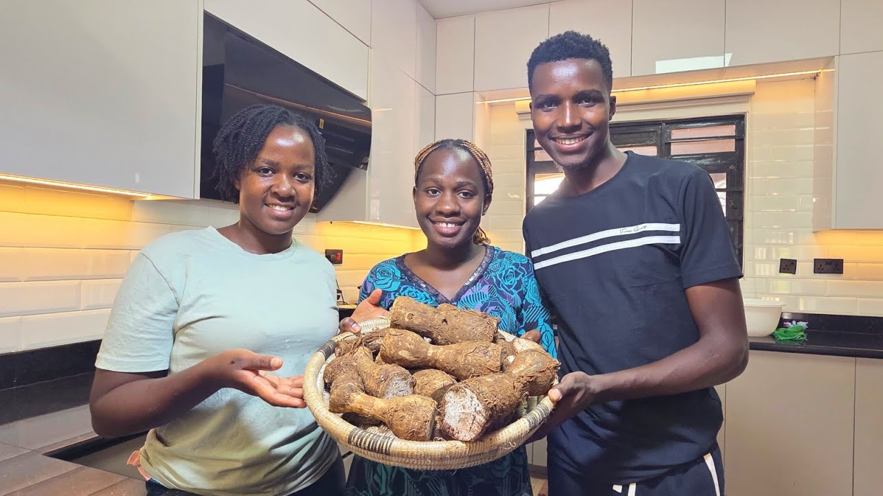 Incredible!! African lifestyle//Traditional Arrowroot Breakfast🍠+Exciting home progress update🏡 