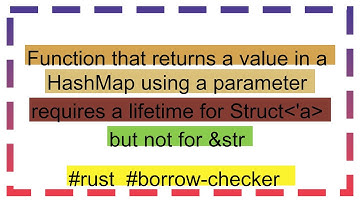 Function that returns a value in a HashMap using a parameter requires a lifetime for Struct 