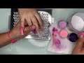 Acrylic Nails Redesign | Pink and Purple Acrylic Nails | All Acrylic No Polish | Nail Tutorial |