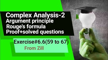 Complex Analysis-2 Argument principle|Rouge