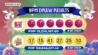 RECAP LOTTO DRAW | November 29, 2025 Update