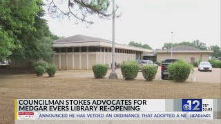 Stokes calls for Medgar Evers Library to reopen