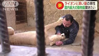猛獣に寄り添う男性の夢は・・・シリア最大の動物園(19/11/20)