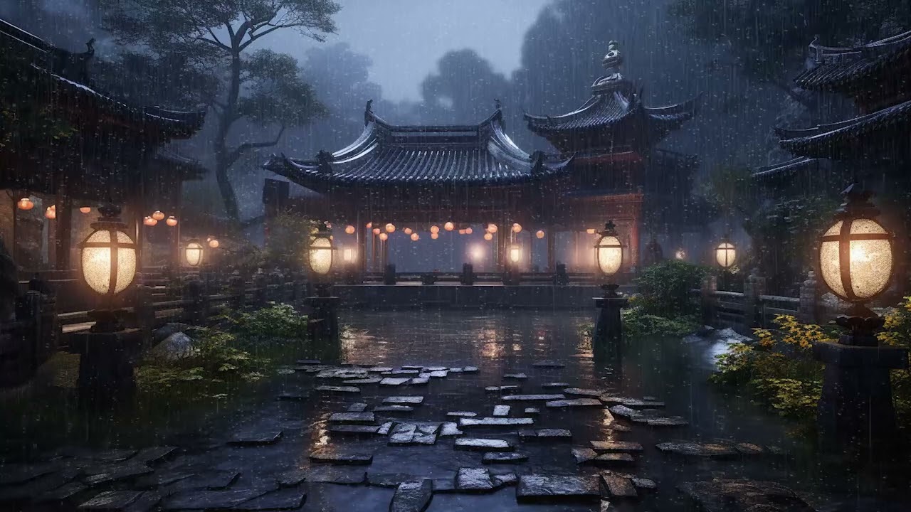Whispers of the Orient - Rain Sounds for Restful Sleep | Sleep Instantly With Meditation Sounds