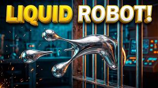 Ce Robot Liquide Se Divise, Fusionne Et Sinfiltre À Travers Les Barreaux