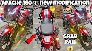 Tvs apache RTR 160 Modification accessories | Apache per grab rail 😱
