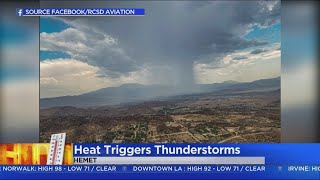 Thunderstorms Hit Inland Empire, Mountain Communities