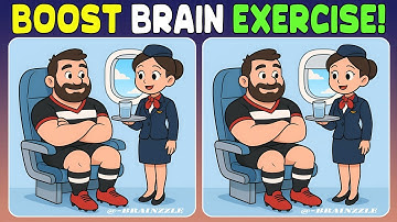 Spot the 3 Differences: Improve Concentration : Genius Level Challenge! [Find The Difference]