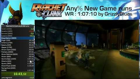 Ratchet & Clank any% NG speedrun in 1:15:32 (part 1)