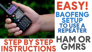 Baofeng UV-5R: Add CTCSS and DCS Codes & Tones On The Keypad And Connect To & Talk On A Repeater