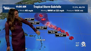 Tropical Storm Gabrielle Forms In Atlantic
