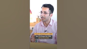 How to prepare Art and Culture for UPSC | Junaid Ahmed AIR 03 2018 | #upsc #ias #upscpreparation