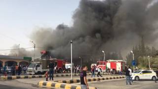 حريق بمستودع للاجهزة الكهربائية بالعاصمة عمان 11-7-2017