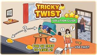 Tricky Twist Puzzle Level 2 | Help the Girl with Her Homework | Complete Walkthrough & Solutions! 🎯