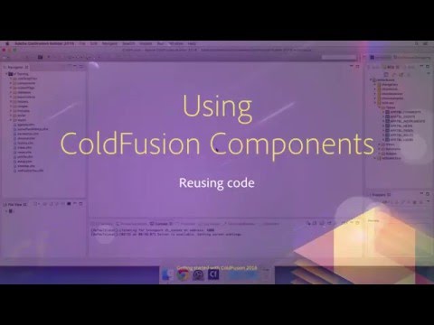 08 Reusing Code ## 10 Using ColdFusion component