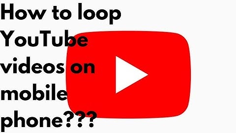 How to loop YouTube videos on mobile phone?? @Howtodiscover.