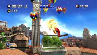 Forced Super Shadow in Rooftop Run ACT 2 Challenge 3 Rooftop Rail Grind