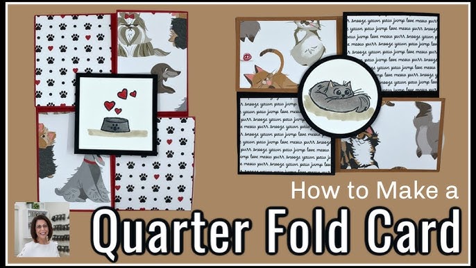 🔴How to Make a Quarter Fold Card in Easy to Follow Steps - YouTube how-to-make-a-quarter-fold-card-in-easy-to-follow-steps-youtube