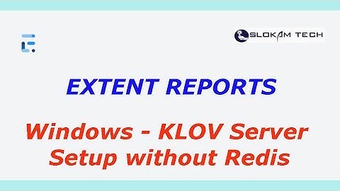 Setup KLOV Report Server without Redis in WINDOWS