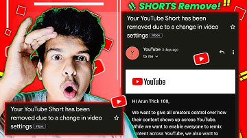 Your youtube short has been removed due to a change in video settings !! YT OF FB