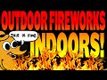 Indoor fireworks spectacular fail