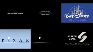 DLC: Buena Vista Pictures/Pixar/Disney/Pixar/Screen Gems (Closing Logos)