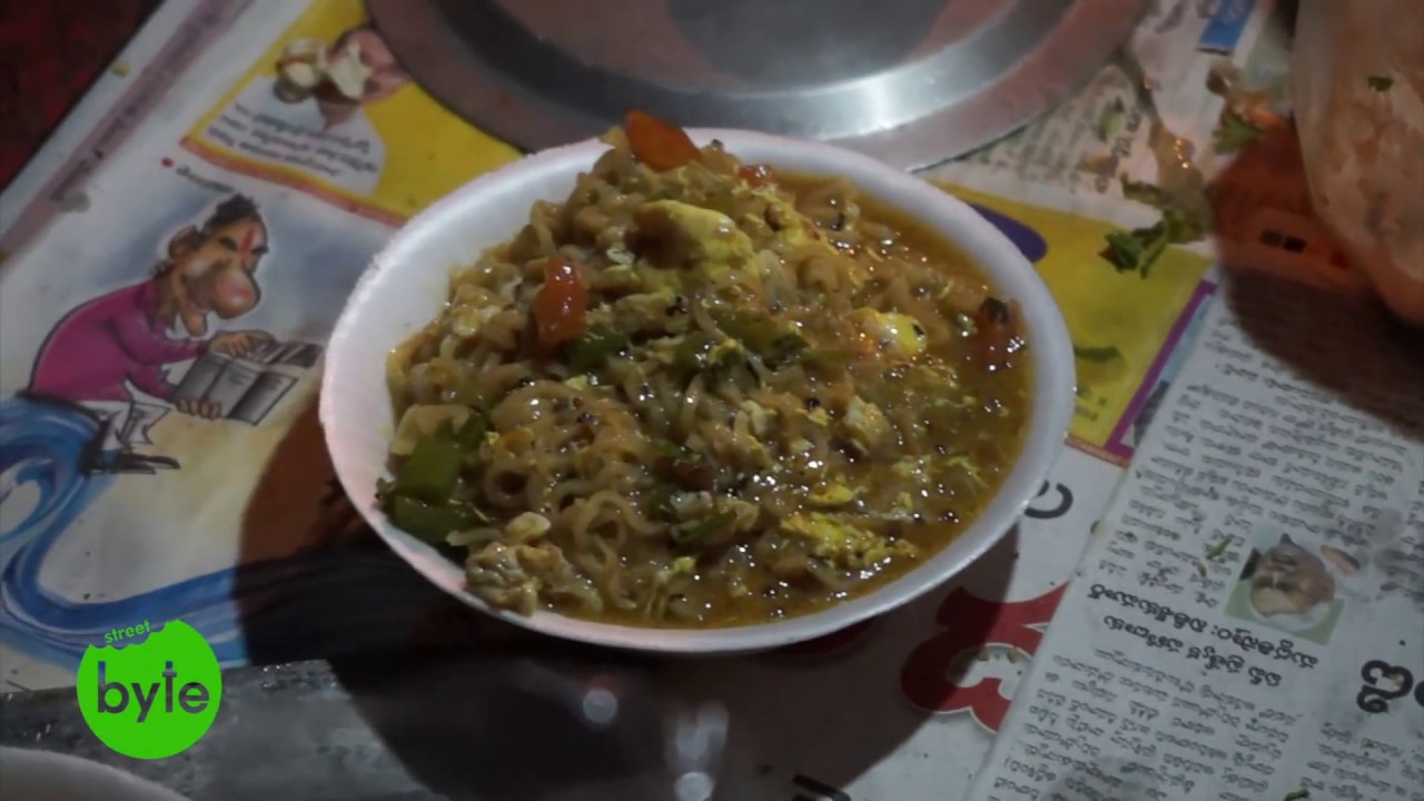 Egg Maggi Nooodles Street Food Style, Indian Street Food | Street Byte