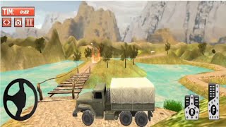 mengangkut militer mobil truk offroad - army truck 3D driving screenshot 4
