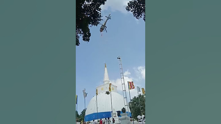 වැදි රට මහ සෑයට ගුවනින් පුෂ්පෝපහාර දැක්වීම Air floral tributes to Vedi country maha sai