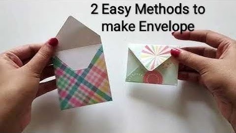 Easy Envelope Card Tutorial | Cards for Scrapbook | Scrapbook Album Pages | DIY Mini Envelope