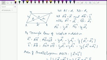 Vectors : - ( Vector area of parallelogram in terms of its diagonals ) - 46.