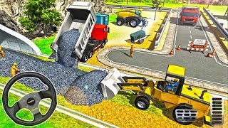 Railroad Tunnel Train Construction Simulator - Construction Vehicles - Android Gameplay screenshot 4