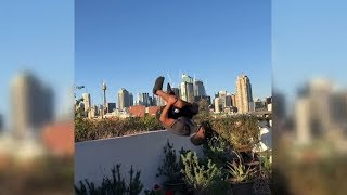 Grazing A Wall With Your Feet While Doing A Backflip
