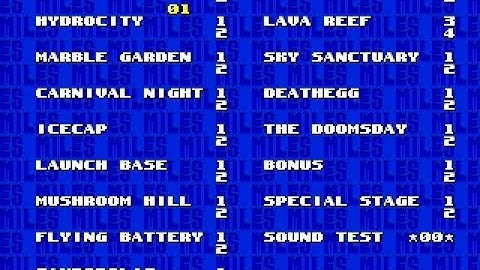 Sonic 3 AIR-Guide to unlock the Level Select