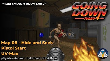 Going Down: Turbo - Map 08 | with Smooth Doom MBF21 [DSDA-Doom Mobile]