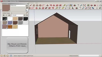 SketchUp: Apply Real Life Paint Colors with RGB Values