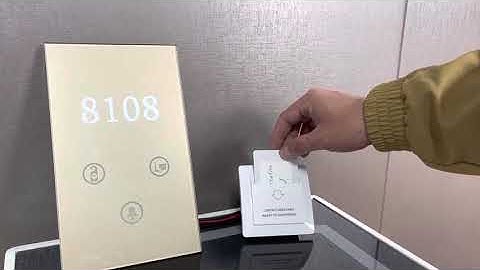 How hotel key card switch work?Insert key card get power.deluns encryption card switch to save power