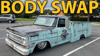 First Drive! Body Swapped Old Truck To Modern Chassis