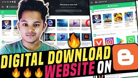 How To Create Professional Digital Downloading Website On Blogger For Free