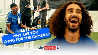 "Why you lying for the camera bro?!" 😂 | BEHIND THE SCENES at Chelsea's media day