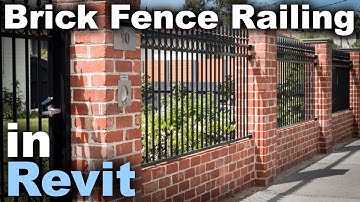 Brick Fence as Railing in Revit Tutorial