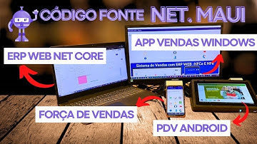 Prévia da nova versão do erp Saas net core com apps net Maui nfe , nfce
