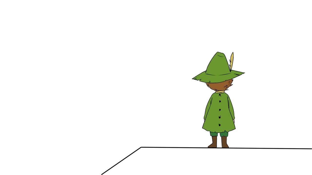 手描きムーミン ローリンガール Rolling Snufkin Youtube