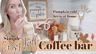 COZY FALL COFFEE BAR \/ AUTUMN DECORATING \/ FALL DECORATE WITH ME \/ TYPICALLY KATIE