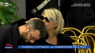 La commozione dei 3 figli di Costanzo - La Vita in Diretta 27/02/2023