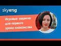 Игровые задания для первого урока-знакомства I Skyteach I