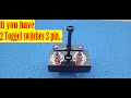 How to make foward and reverse switch from toggle switch 3 pins
