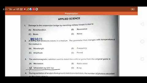 Dcet 2021 | applied science | answer key | part 01
