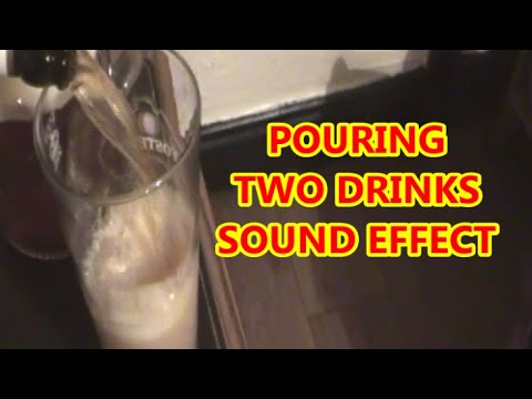 Pouring Two Drinks Sound Effect - YouTube