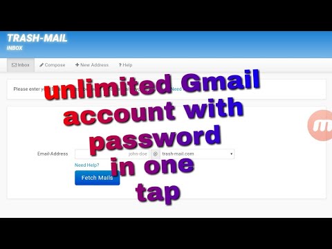 get unlimited Gmail account with password in one tap